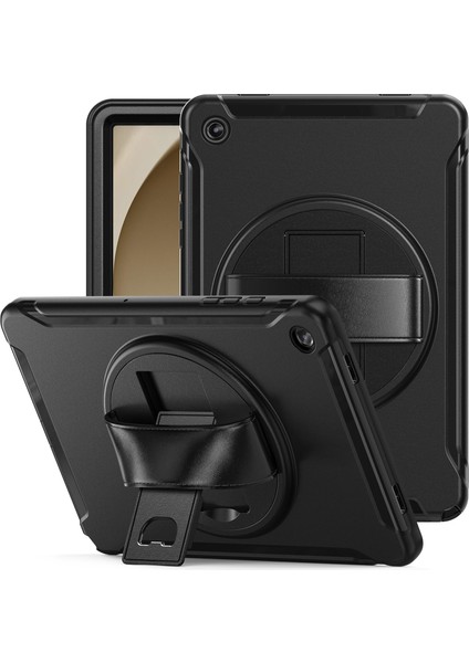 Samsung Galaxy Tab A9 Için Silikon Hibrit Pc Kılıfı+ / Tablet Kılıfı (Yurt Dışından)