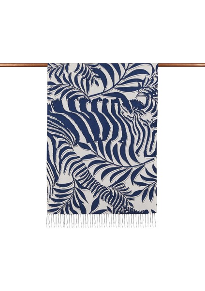 Ipekevi Palmiye Desenli Ipek Şal 06000-LACIVERT fiyatları