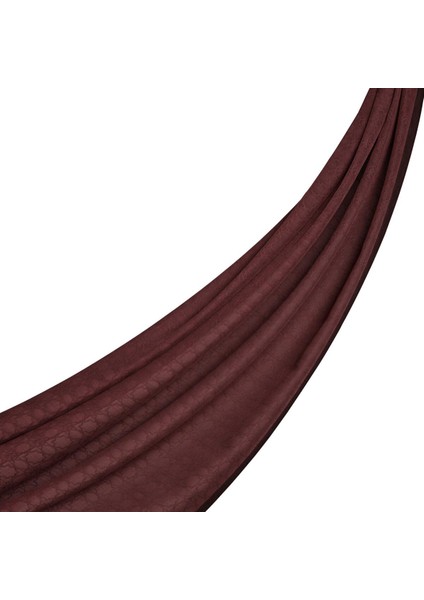 Ipekevi Dört Mevsim Monogram Desen Şal 04356-MÜRDÜM