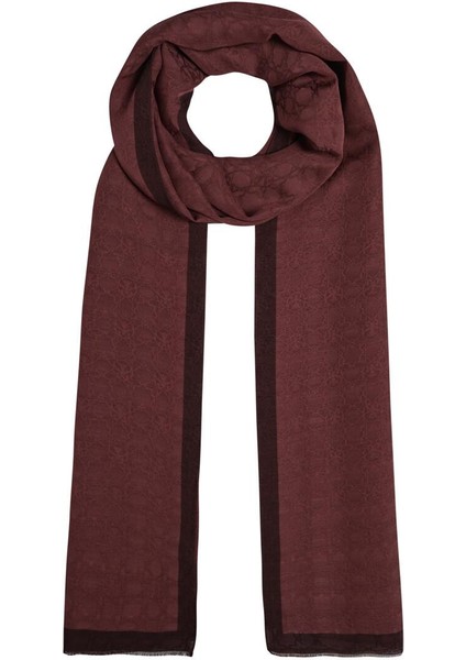 Ipekevi Dört Mevsim Monogram Desen Şal 04356-MÜRDÜM fiyatları