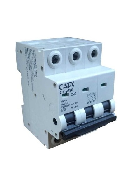 CT-9630 3X20A 4.5ka C Tipi Otomatik Sigorta