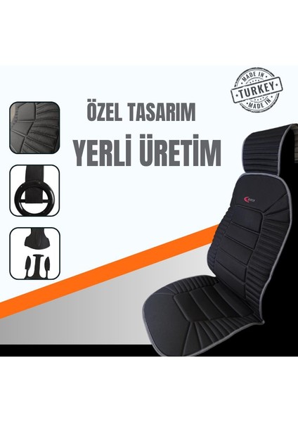 Oto Koltuk Minderi, Tüm Araçlara Uyumlu 2'li Set Özel Tasarım Minder Premium indirimleri