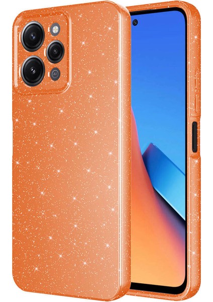 Xiaomi Redmi 12 Kılıf Kamera Korumalı Tpu Simli Koton Kapak