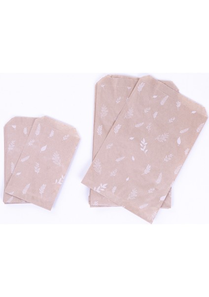 Yaprak Desenli Kese Kağıdı, Kraft 18X30 - 100 Adet modelleri