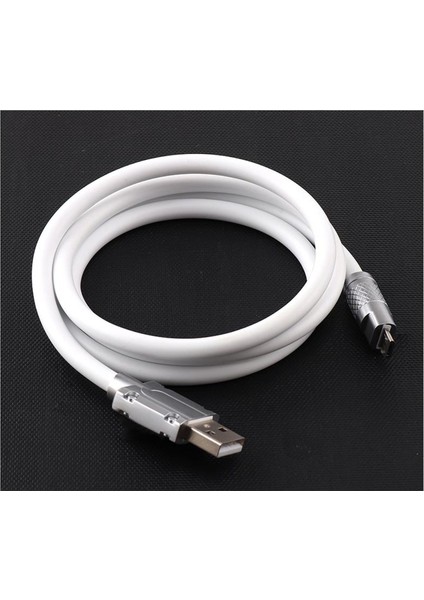 3A Type-C Bakır Döşemeli Sıvı Silikon USB Data Hızlı Şarj Kablosu - Katlanmaz Kırılmaz Dayanıklı Uzun Ömürlü 120 cm fiyatları