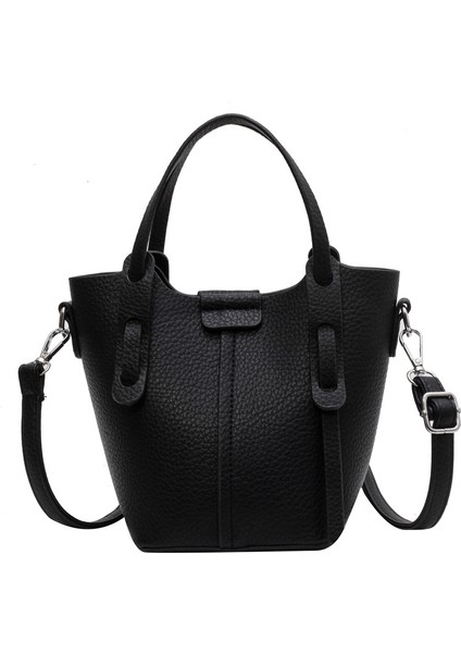 Kadın Çantası, Retro Kova Çantası, Şık Küçük Çanta, Basit Düz Renkli Tek Omuz Çapraz Çanta, Kayınvalide Çantası (Yurt Dışından)