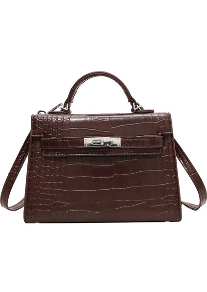 Kadınlar Için Yüksek Kaliteli Rugan Çanta, Şık Taşınabilir Kelly Çantası, Şık Omuz Crossbody Çantası (Yurt Dışından)
