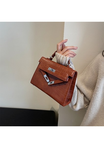 Kadınlar Için Yüksek Kaliteli Rugan Çanta, Şık Taşınabilir Kelly Çantası, Şık Omuz Crossbody Çantası (Yurt Dışından)