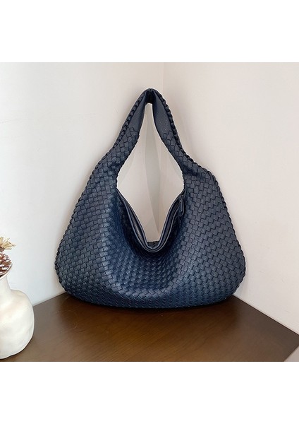 El Dokuması Omuz Çantası Kadın Üst Düzey Kadın Çantası Büyük Kapasiteli Koltuk Altı Çantası (Yurt Dışından)