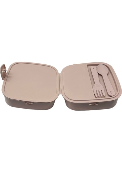 2 Katlı 4 Bölmeli Mavi Premium Kiddy Lunch Box - Premium 3 1 Beslenme Çantası - Yemek Saklama Kabı