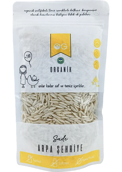 OG natural Organik Sade Arpa Şehriye 250 GR +7 Ay