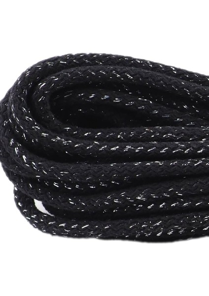 Dolgulu Pamuk Kordon Ip Siyah Gümüş Simli ( 500 G )