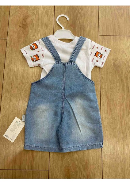 Erkek Bebek Kot Şortlu Salopet fiyatları