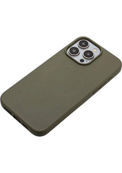 Iphone 12/12 Pro Case Buğday Samanı+Tpu Tam Biyobozunur Telefon Kapak-Army Yeşil (Yurt Dışından)