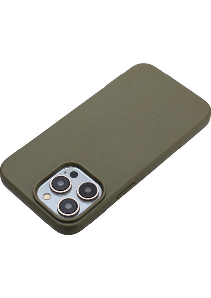 Iphone 12/12 Pro Case Buğday Samanı+Tpu Tam Biyobozunur Telefon Kapak-Army Yeşil (Yurt Dışından)