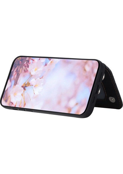 Iphone 6/6s/7/8/se (2020)/SE (2022) Rfıd Engelleme Telefon Kılıf Yuvaları Kickstand Phone Cover-Black Için (Yurt Dışından)