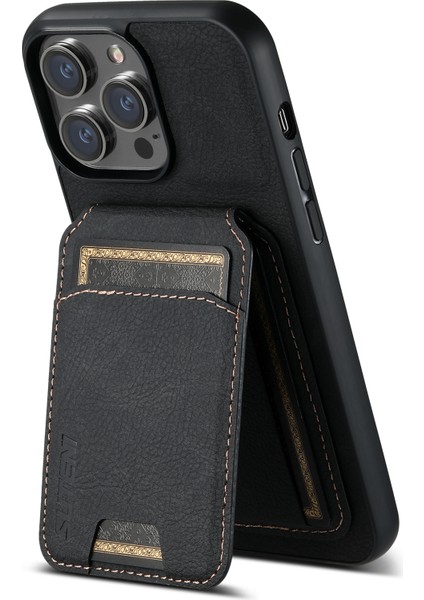 Iphone 12 6.1 Inç/12 Pro 6.1 Inç Litchi Doku Kapağı Dikey Flip Pu Deri Kılıf Black (Yurt Dışından)