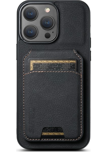 Iphone 12 6.1 Inç/12 Pro 6.1 Inç Litchi Doku Kapağı Dikey Flip Pu Deri Kılıf Black (Yurt Dışından)