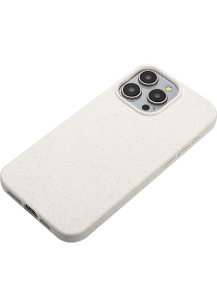 Iphone 12/12 Pro Case Wheat Straw+Tpu Tam Biyobozunur Telefon Kapak-Beyaz (Yurt Dışından)