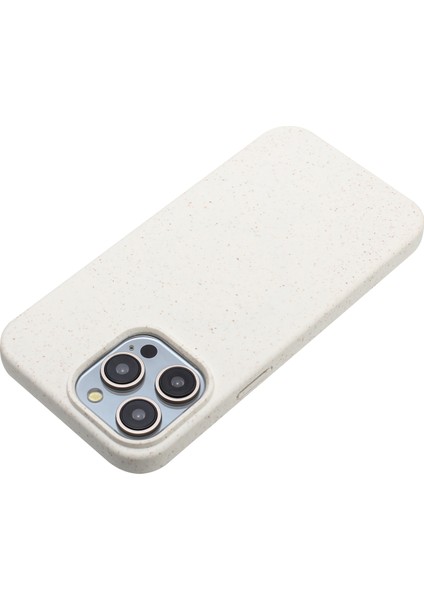 Iphone 12/12 Pro Case Wheat Straw+Tpu Tam Biyobozunur Telefon Kapak-Beyaz (Yurt Dışından)