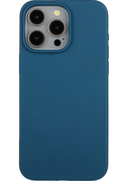Iphone 12/12 Pro Case Buğday Samanı+Tpu Tam Biyobozunur Telefon Kapak-Dark Mavi (Yurt Dışından)