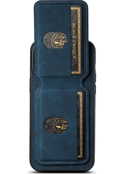 Iphone 11 Pro Pu Deri Kılıfı Için Litchi Doku Çizelge Karşıtı Telefon Kapak Blue (Yurt Dışından)