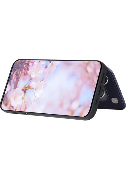 Iphone 11 Rfıd Engelleme Önleyici Pu+Tpu Telefon Kapağı Straps-Black ile Şok Geçirmez Kılıf (Yurt Dışından)