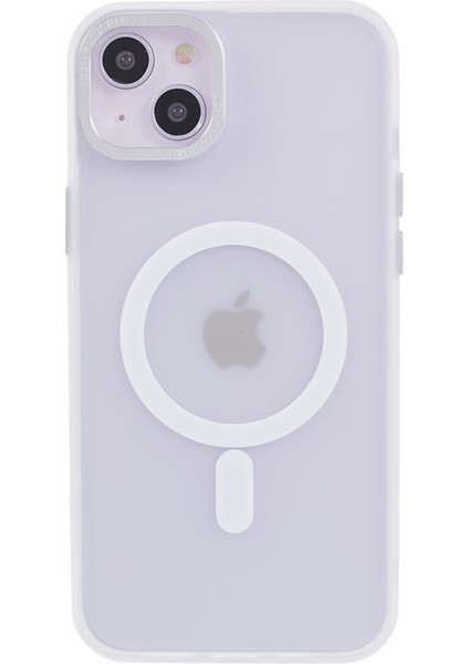 Iphone 14 Kılıfı Için Magsafe Mattmorent Matte Manyetik Telefon Kapak-White ile Uyumlu (Yurt Dışından)