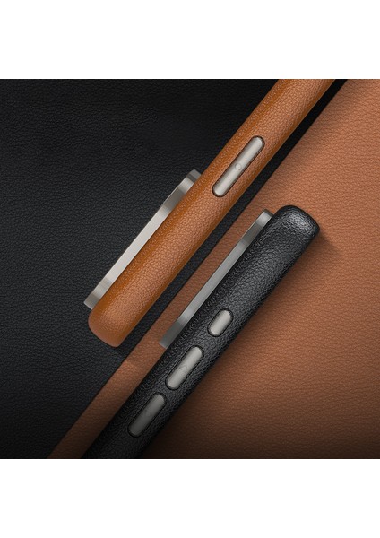 Iphone 15 Pro Max Case Anti-Cratch Pu Deri+Tpu Cep Telefonu Için Magsafe ile Uyumludur Geri Kapak Grey (Yurt Dışından) indirimleri