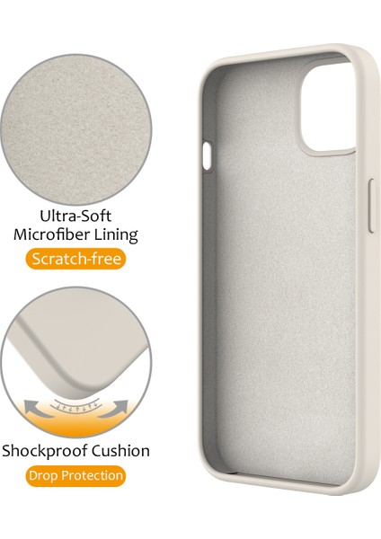 Iphone 15 Manyetik Telefon Kılıfı Yüzük Tutucu Kickstand Sırt Kapak-Antique Beyaz (Yurt Dışından) fırsatları