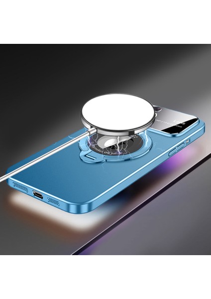 Iphone 15 Pro Maxafe-Orange ile Uyumlu iPhone 15 Pro Maksimum Kickstand Pc Kapağı (Yurt Dışından)