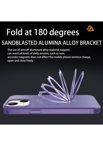 Iphone 15 Plus Için Ka Yumuşak Tpu+Pc Kasası, Magsafe-Green ile Uyumlu Kickstand Şok Geçirmez Telefon Kapağı (Yurt Dışından)
