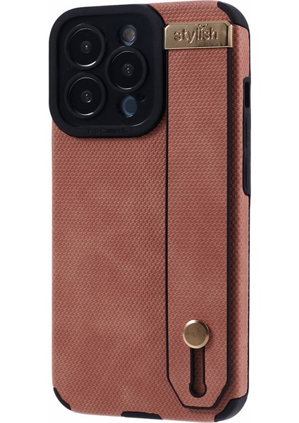 Iphone 15 Pro Case Bilek Tasarımı Için Morandi Stil Tpu+Pu Deri Telefon Kapak-Pembe (Yurt Dışından) fiyatları