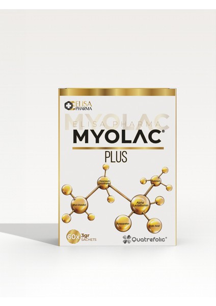 Myolac Plus 60 Saşe, Myo-inositol, Alfa-Laktalbumin, Astaksantin, Folik Asit, Krom Pikolinat, Selenyum İçeren Takviye Edici Gıda