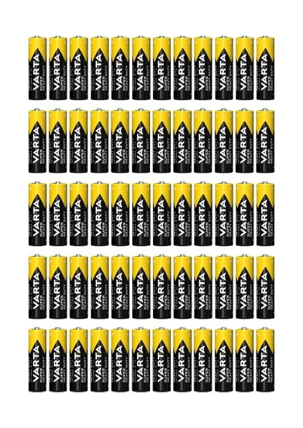 Super Heavy Duty Aa Özel Pil Paketi 60'lı