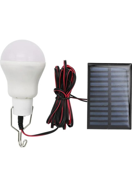 Beyaz Anblub Taşınabilir LED Solar Lamba Şarjlı Güneş Enerjisi Işık Paneli Powered Acil Durum Ampul Açık Bahçe Kamp Çadırı Balıkçılık (Yurt Dışından)