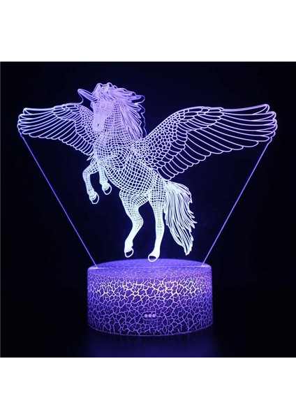 MY1169 Tarzı MY1166 Nighdn 3D LED Unicorn Gece Lambası Işık Çocuklar Için Hediyeler Unicorn Lamolors Uzaktan Kumanda ile Değişim Sevgililer Günü Hediyesi Doğum Günü (Yurt Dışından)