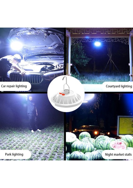 Kırmızı Solar Şarj Kamp Lambası Açık Yürüyüş Aydınlatma Ekipmanları Asılı Işıklar Acil Durum LED Çadır Işığı El Feneri Cihazları (Yurt Dışından)