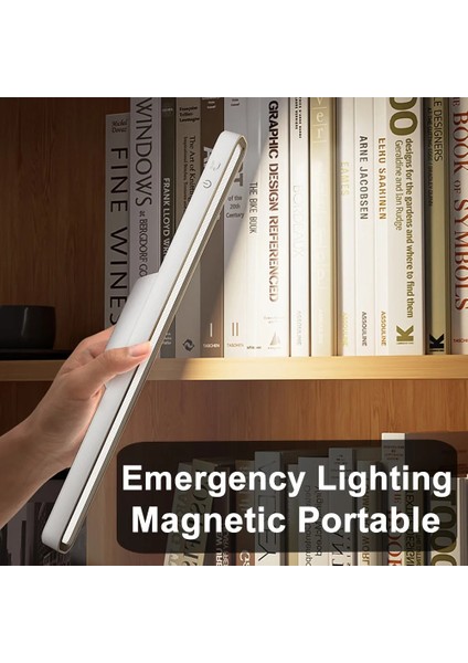 Beyaz Masa Lambası Asılı Manyetik Masa Lambası LED USB Şarj Edilebilir Kademesiz Karartma Kabine Dolap Dolap Gece Lambası (Yurt Dışından) fırsatları