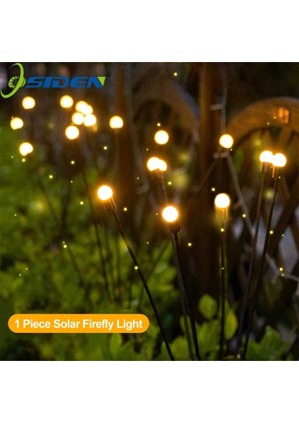 Çok Renkli Stil 6led LED Güneş Işığı Bahçe Dekor Ateşböceği Işıkları 6ledled Dış Mekan IP65 Su Geçirmez Lamba Güneş Işığıyla Çalışan Noel Dekoracja Ogrodu (Yurt Dışından) fiyatları