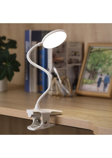 Beyaz LED Kelepçe Masa Lambası Esnek Boynu Katlanır Dokunmatik Karartma Şarj Masa Lambası Kitap Yatak Ofis ve Bilgisayar Için Lamba Üzerinde Klips (Yurt Dışından) fiyatları