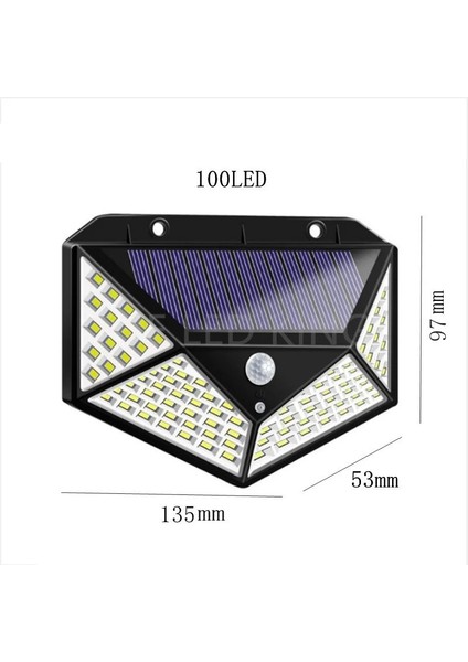 2 Adet Tarzı 30 Gün 100 Güneş LED Işık Açık Spot Işık Sensörü ile Hareket Su Geçirmez Güneş Lambası 3 Modları Bahçe Dekorasyon Için Güçlü Güneş Işığı (Yurt Dışından) fiyatları