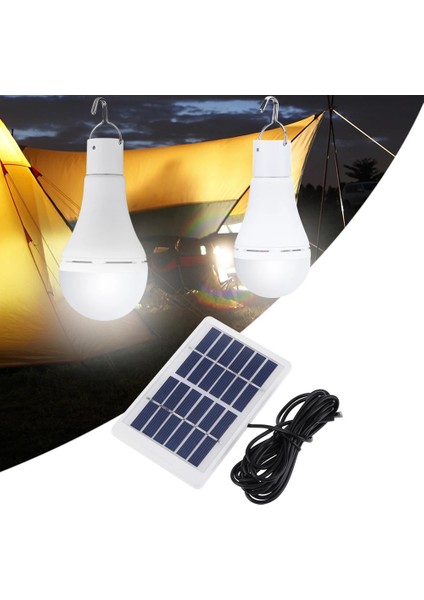 7W Taşınabilir Cob LED Solar Lamba USB Şarj Edilebilir Güneş Enerjisi Işık Paneli Powered Acil Durum Ampul Açık Kamp Çadır Balıkçılık (Yurt Dışından)