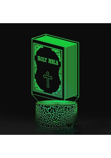 NO.957 Stili NO.954 Boyutu Nighdn Isa Meryem Ana 3D Gece Lambası USB Renkli Dokunmatik Uzaktan Kumanda LED Dini Inanç 3D Masa Lambası Yılbaşı Hediyeleri (Yurt Dışından)