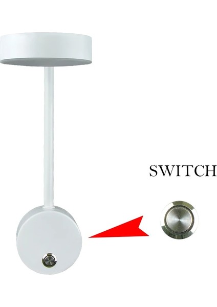 4000K Stili Altın Yooe 9W LED Duvar Lambası Anahtarı ile Modern Minimalist Iç Mekan Aydınlatması Yatak Odası Için Aplik Arka Plan Duvar Dekorasyonu Başucu Gece Lambası (Yurt Dışından)