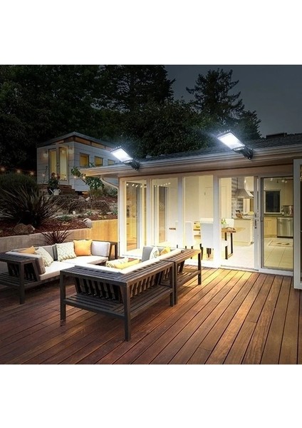 2 Adet Tarzı 72COB Güneş Enerjili Sokak Lambaları Dış Mekan, 3 Işık Modlu Güneş Lambası Su Geçirmez Hareket Sensörü Bahçe Veranda Yolu Yard Için Güvenlik Aydınlatması (Yurt Dışından) modelleri