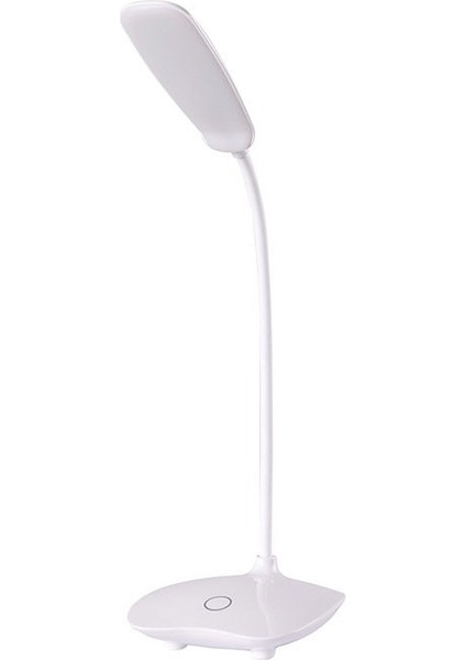 Beyaz LED Masa Lambası USB Şarj Edilebilir Kısılabilir Masa Okuma Işığı Katlanabilir Dönebilen Dokunmatik Anahtarı Çalışma Çalışma Yatak Odası Masa Lambaları (Yurt Dışından)