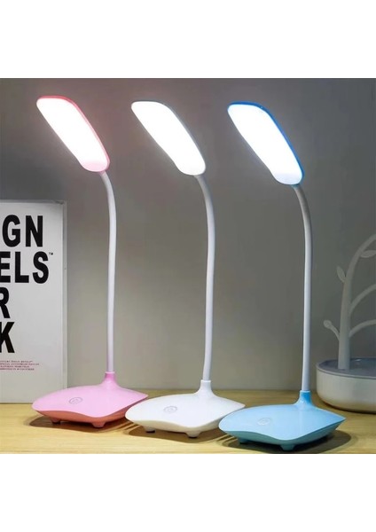 Beyaz LED Masa Lambası USB Şarj Edilebilir Kısılabilir Masa Okuma Işığı Katlanabilir Dönebilen Dokunmatik Anahtarı Çalışma Çalışma Yatak Odası Masa Lambaları (Yurt Dışından) fiyatları