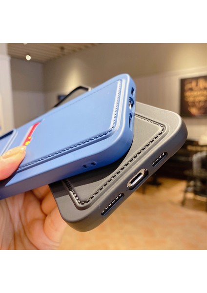 iPhone15 Pro Case Card Tutucu Için Tpu Telefon Kapağı Kayar Lens Kapak-Doğru (Yurt Dışından)