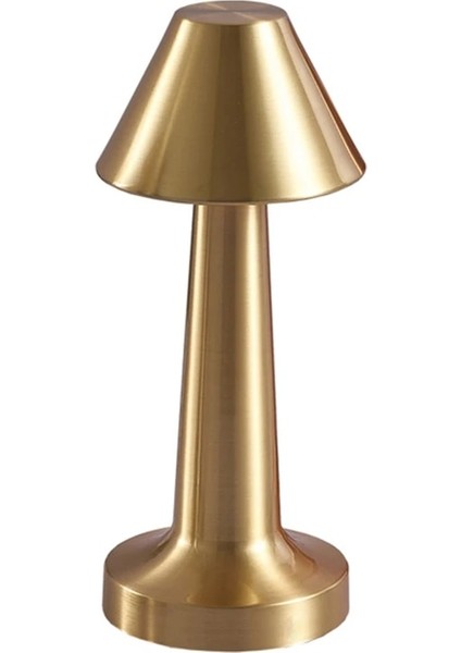 B1 LED Yemek Masası Dambıl Dokunmatik Sensör Retro Lamba Masaüstü Gece Lambası USB Şarj Edilebilir Kablosuz Restoran Otel Odası Dekorasyon (Yurt Dışından)